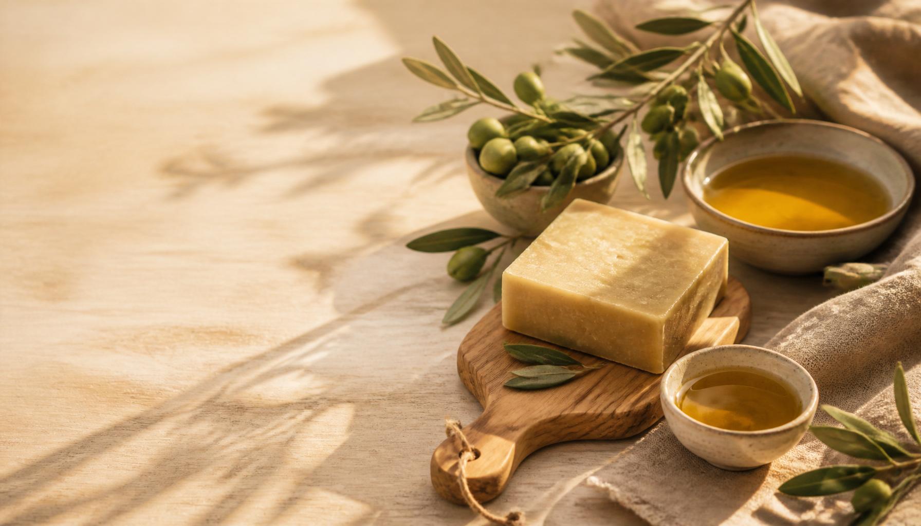 Marta, founder of Olive & Tallow, handcrafting olive oil soap