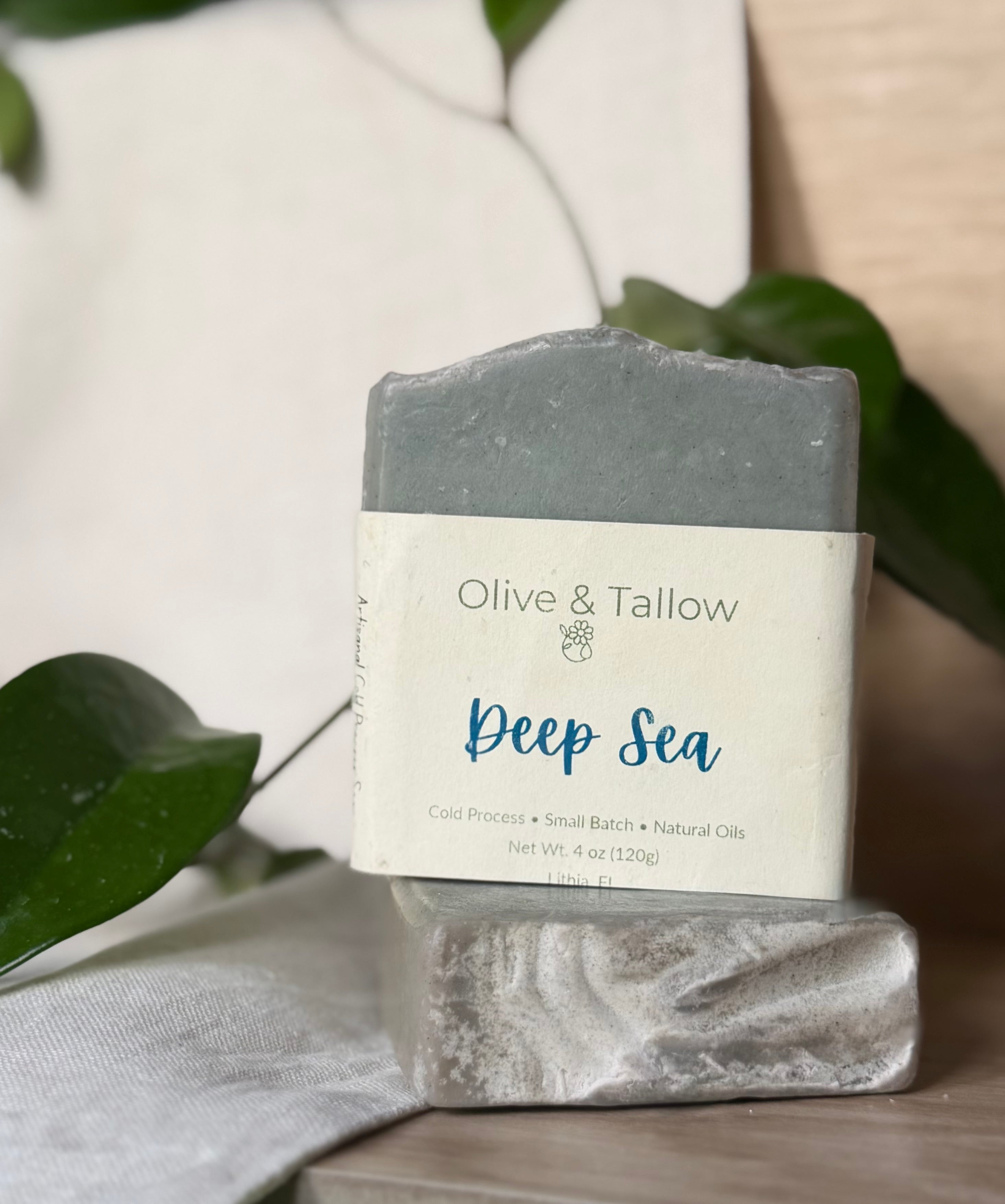 Deep Sea Salt soap bar by Olive & Tallow